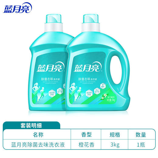80001735蓝月亮洗涤礼包C 蓝月亮活力橙花除菌去味洗衣类2kg*2 商品图0