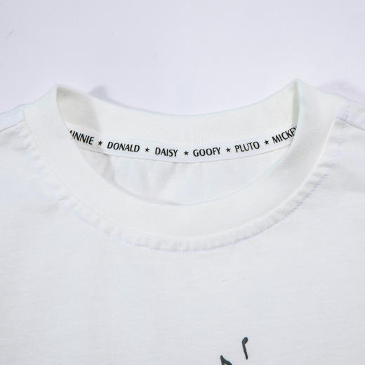 迪士尼纯棉吸汗透气24夏款米奇印花小白T男童短袖T恤夏儿童t恤ZD2DS016 商品图2