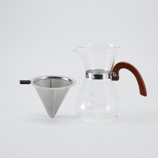 耐热玻璃带柄咖啡壶 600ml 商品图2