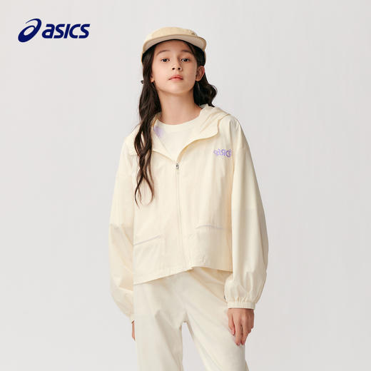 ASICS/亚瑟士童装24年夏季新款女童儿童防晒外套舒软轻弹梭织便服 商品图1