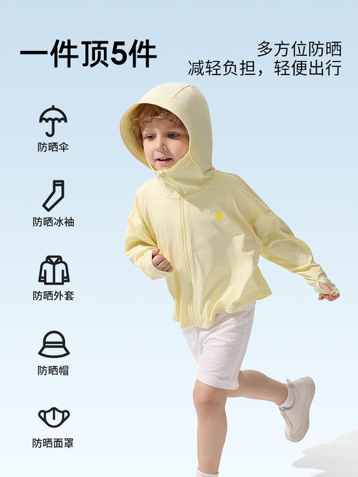贝肽斯儿童防晒衣男童女童宝宝皮肤衣防紫外线透气夏季薄款外套 商品图4