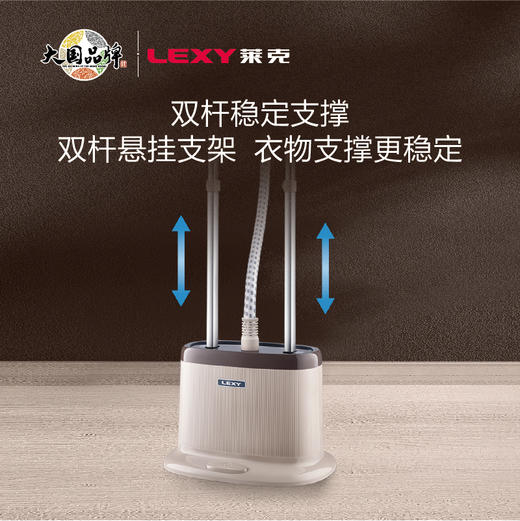 LEXY莱克挂烫机家用电熨斗双杆大蒸汽高温杀菌手持挂式两用手持杀菌熨烫板  GT307 商品图3