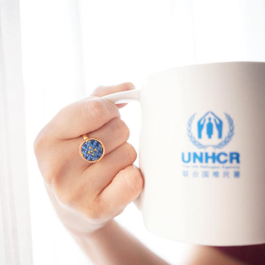 心艺手作：“努苏姆”系列戒指 Puffy Gold Ring in Blue/Amour/Teal 商品图9