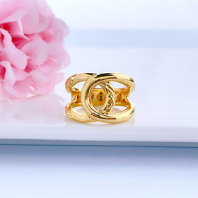 【限时克减150元】足金 无氰5D硬金夸张固口女戒(RWW00453)（预售产品下单后不退款不退货不换货不补差价）（预售产品下单后不退款不退货不换货不补差价）