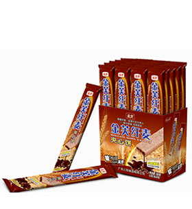 金芙巧克力味纤麦夹心饼220G（单支）