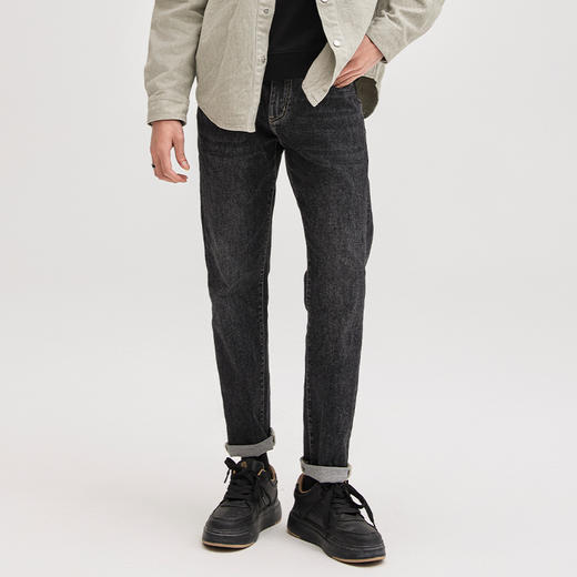 【断码清仓】HX 春秋季水洗直筒牛仔长裤Y201410003101 商品图1