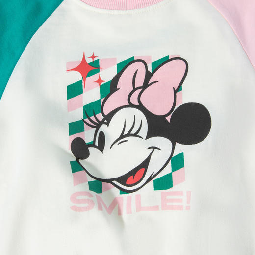 【撞色插肩袖米妮套装】春季新款女童纯棉柔软舒适卫衣卫裤两件套ZD1DT015 商品图4