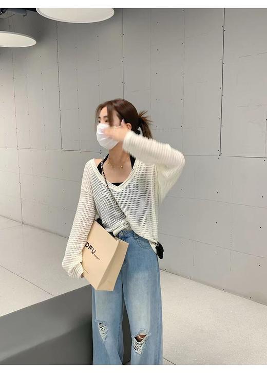 【G商品推广】潮妹罩衫吊带两件套G-747 商品图2