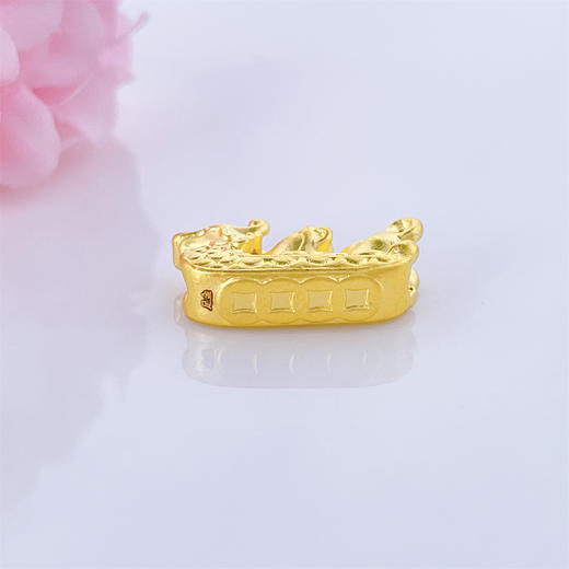 【限时7.5折】【定价黄金】足金 #三合生肖 #儿童/宝宝 无氰5D空心龙鼠猴三合龙舟手串挂件(CWW00040)（预售产品下单后不退款不退货不换货不补差价） 商品图3