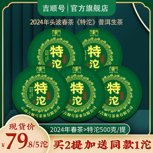 2024春茶-景迈山春茶《特沱》生茶沱茶100克*5沱 买2提送1沱 商品图0