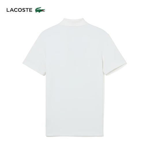 Lacoste法国鳄鱼男装新款纯色简约修身商务休闲短袖翻领Polo衫DH9309-10 商品图9