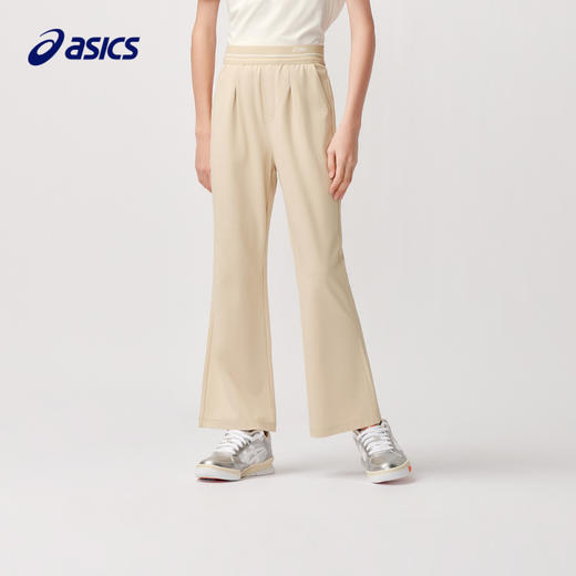 ASICS/亚瑟士童装2024夏新款女童百搭休闲微喇叭裤针织运动长裤 商品图0