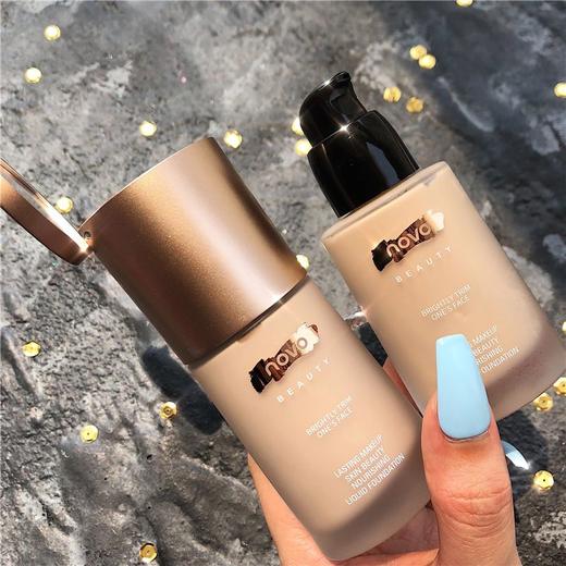 NOVO粉底液奶油遮瑕保湿不卡粉不脱妆控油bb霜补水持久学生遮瑕膏 商品图1