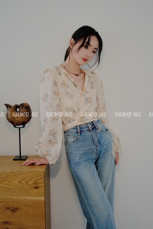【门店同款】ENJOY春季印花系带上衣 157001028 商品图2
