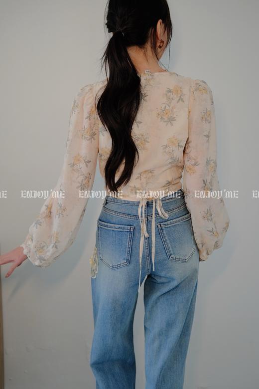 【门店同款】ENJOY春季印花系带上衣 157001028 商品图3