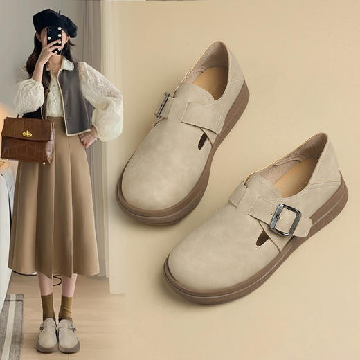 ZHR则则勃肯鞋女2024春季新款百搭一脚蹬懒人鞋轻便防滑平底单鞋 商品图4