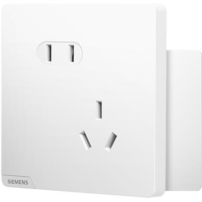 【新品】西门子开关插座皓彩米绒白哑光白家用10A五孔二三插USB旗舰店套餐 商品图4