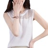 HT-A2071法式复古设计无袖吊带T恤背心女夏季新款蕾丝拼接针织套头上衣潮 商品缩略图4