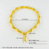 【限时克减128元】足金 3D硬金国风竹节手串（周长约17-18cm）(V3DSC00001)（预售产品下单后不退款不退货不换货不补差价（预售产品下单后不退款不退货不换货不补差价 商品缩略图3