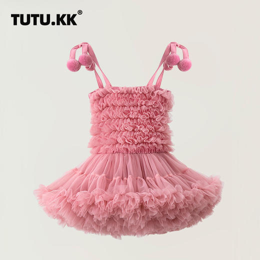 【tutu吊带蓬蓬裙】新款童装礼服女童连衣裙吊带蓬蓬裙tutu儿童网纱公主裙表演服 商品图9