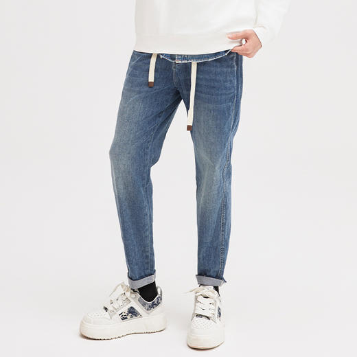 【新品上新】HX 春秋季水洗萝卜牛仔长裤S201411102101 商品图2