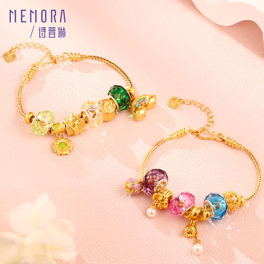 等一朵花开 郁金香-巧郁 黄金足金挂坠吊坠女款转运珠MEMORA诗普琳HP653701 商品图4