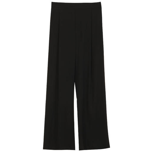 玳莎19姆米弹力双乔宽松真丝直筒裤2024春季新款桑蚕丝透气薄款简约百搭休闲裤  EB36306 商品图4