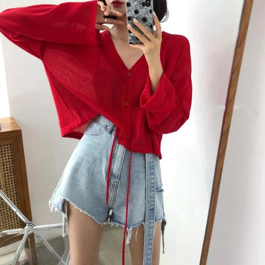 【G商品推广】下口抽绳针织开衫G-99012 商品图1