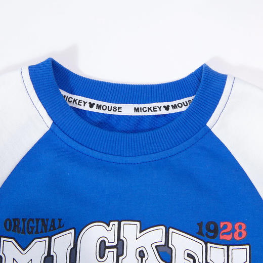 【纯棉撞色米奇套装】24春款透气男童运动休闲卫衣卫裤两件套ZD1DT014 商品图3