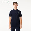 Lacoste法国鳄鱼男装新款纯色简约修身商务休闲短袖翻领Polo衫DH9309-10 商品缩略图0