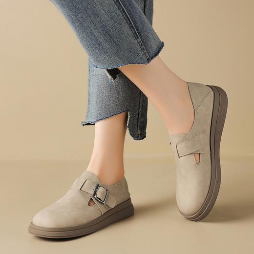 ZHR则则勃肯鞋女2024春季新款百搭一脚蹬懒人鞋轻便防滑平底单鞋 商品图5