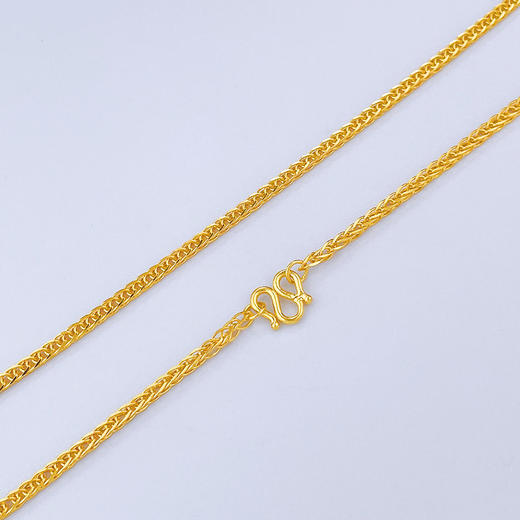 【限时克减150元】足金999.9 方肖邦链项链(XL00013-18)补差价）补差价）预售产品下单后不退款不退货不换货不补差价 商品图0