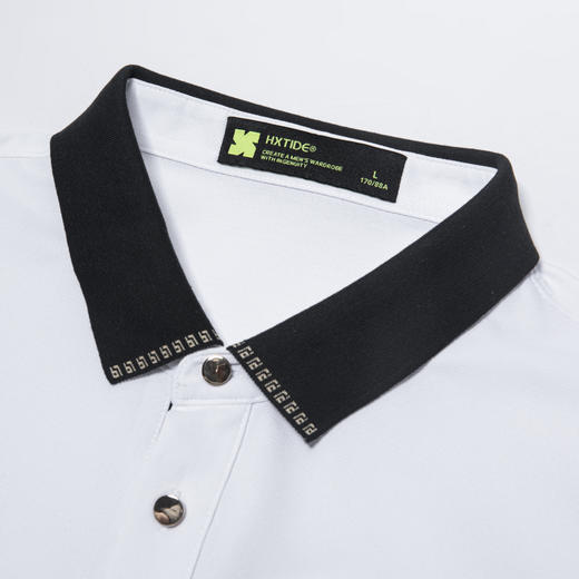 HX 夏季翻领短袖T恤POLO衫桑蚕丝珠地/Y102320350101/02POLO杉 商品图4