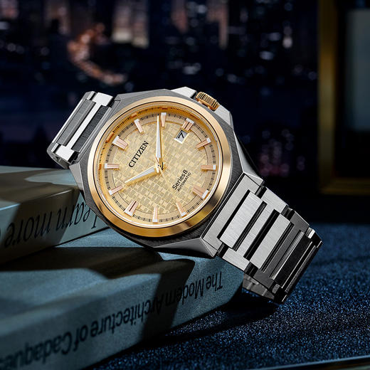 西铁城日本正品全新Series8系列休闲日历机械表NB6059-57P 商品图11