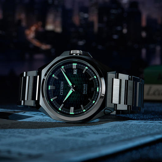 西铁城日本正品全新Series8系列休闲日历机械表NB6050-51W 商品图3