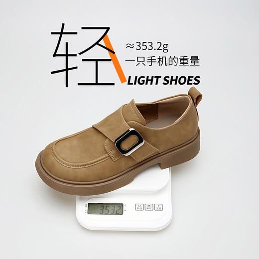 ZHR则则复古优雅英伦单鞋女2024春季新款时髦百搭舒适耐磨小皮鞋 商品图10
