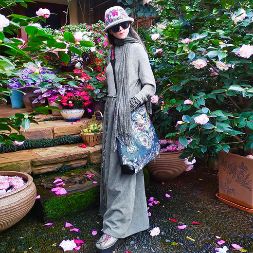 醉兰亭拼接连衣裙 |杨丽萍老师同款 | 现货加急发 商品图3