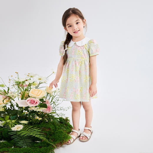 笛莎Deesha 女童连衣裙2024年新款连衣裙 商品图4