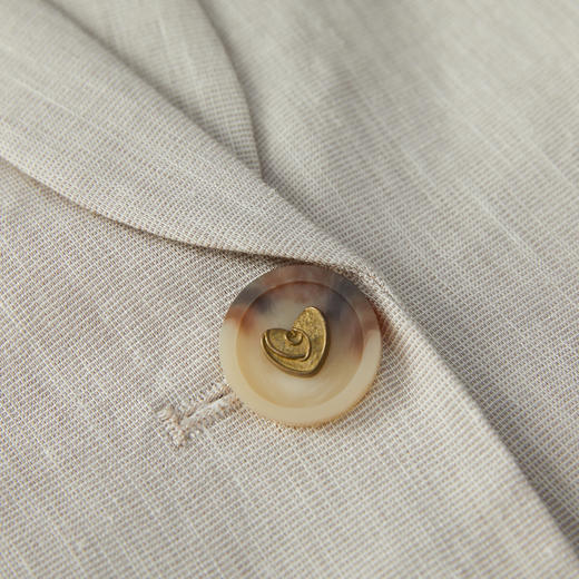 谜底一粒扣西服外套女2024年夏新品通勤风百搭宽松西装242MW0648 商品图3