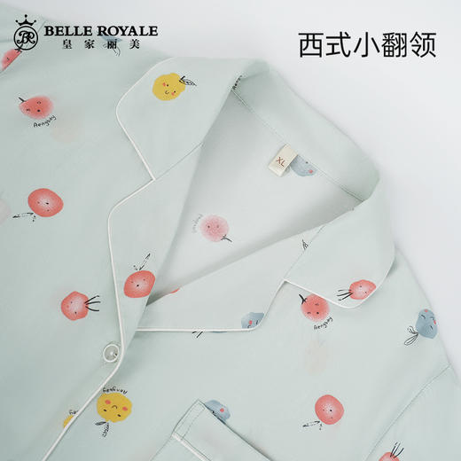 睡衣女款春秋季短袖棉质卡通棉绸宽松家居服女士春款套装JJT9166 商品图2