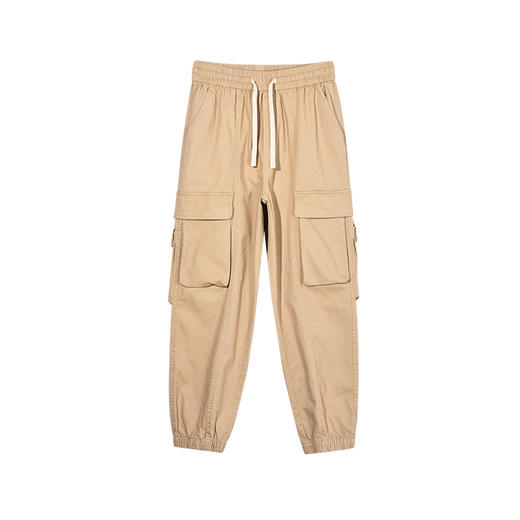 徐太浪美式拼接工装多口袋休闲裤男春季潮牌大码宽松直筒裤子长裤 商品图4