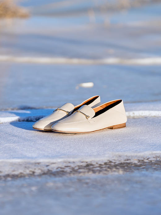 faytobe马衔扣金属乐福鞋25春款通勤乐福鞋多色一脚蹬女精致百搭单鞋 商品图2