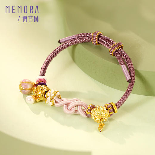 等一朵花开 郁金香-巧郁 黄金足金挂坠吊坠女款转运珠MEMORA诗普琳HP653701 商品图1