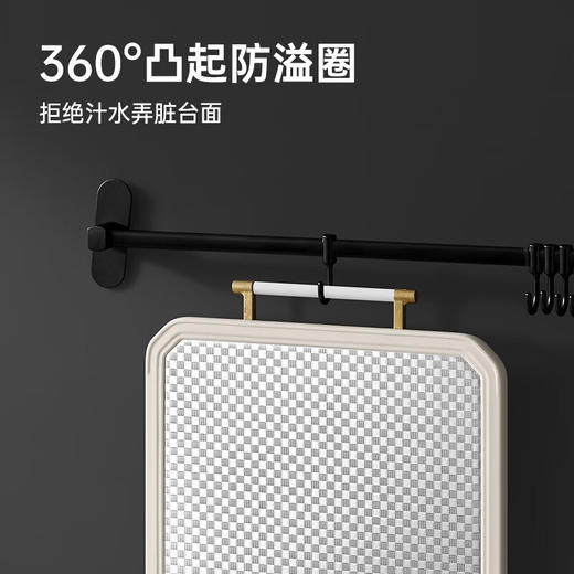 炊大皇  六角双面不锈钢抗菌菜板38*27*2.4cm 商品图4