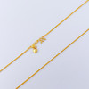 【限时克减150元】足金999 (足金999字印)5G黄金心尾款抽拉调节方肖邦链项链（尺寸50CM）(5GXL00072-07)（预售产品下单后不退款不退货不换货不补差价） 商品缩略图0