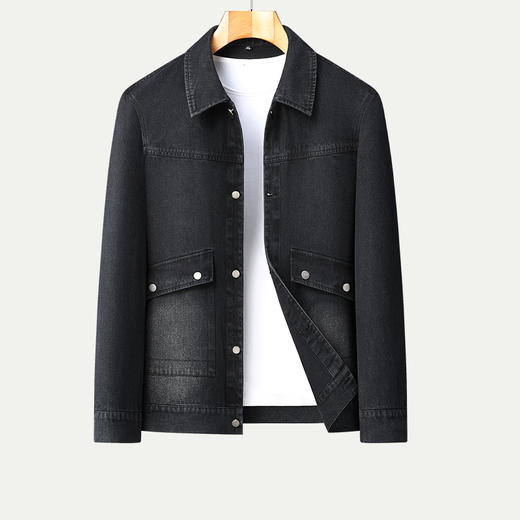 【Q】【新款DB】大依优型大码新款牛仔衣外套男士休闲宽松加肥加大码胖子牛仔百搭潮上衣肥佬 商品图6