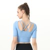 2024春夏新款S锦乔露脐瑜伽运动上衣 商品缩略图3