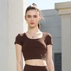 2024春夏新款S心羽短款瑜伽运动上衣 商品缩略图3
