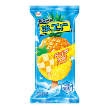 伊利冰工厂 炫菠萝雪泥味雪糕75克/支*6支 商品图0