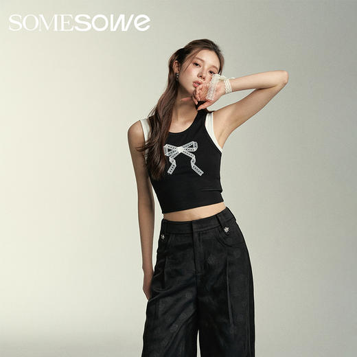 预售 | SOMESOWE折纸蝴蝶双肩带背心-S2407047[福利品] 商品图1